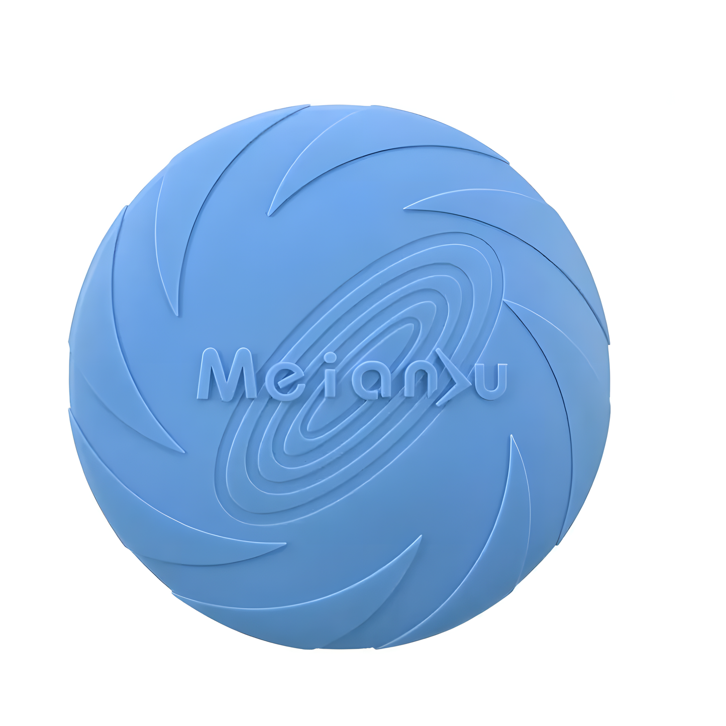 Bite-Resistant Natural Rubber Dog Frisbee - Soft Flexible Flying Disc Toy for Fetch & Outdoor Training