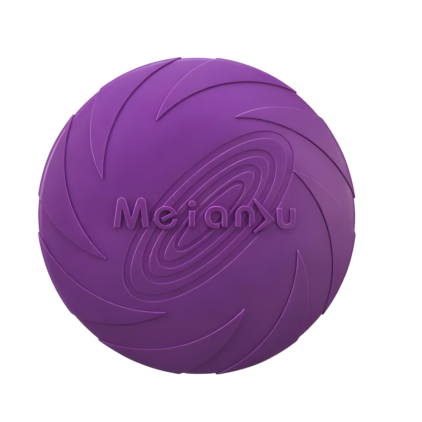 Bite-Resistant Natural Rubber Dog Frisbee - Soft Flexible Flying Disc Toy for Fetch & Outdoor Training