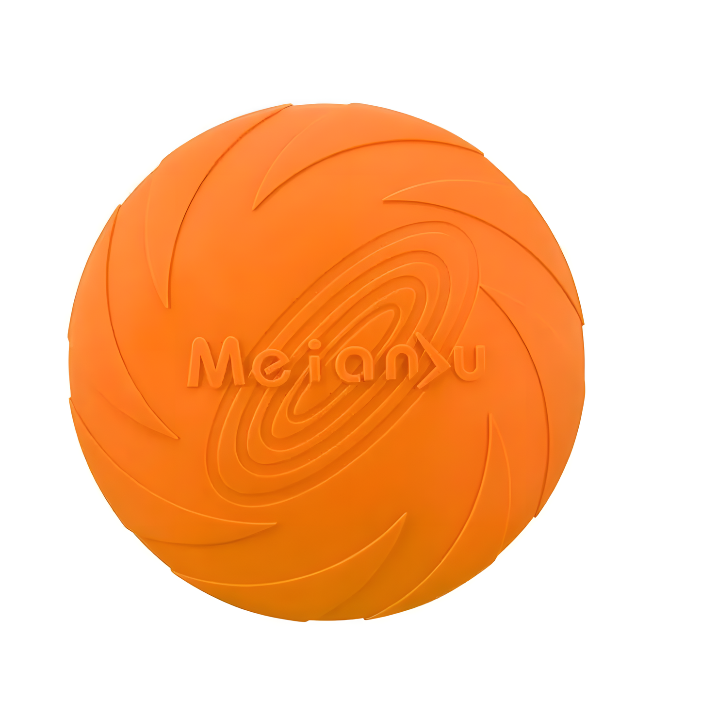 Bite-Resistant Natural Rubber Dog Frisbee - Soft Flexible Flying Disc Toy for Fetch & Outdoor Training