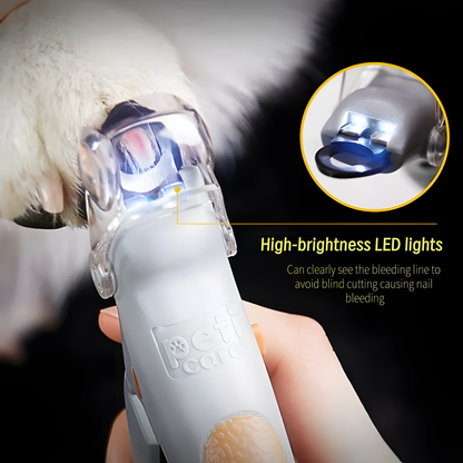 LED Lighted Pet Nail Clipper with Anti-Splash Guard & Nail Trapper for Cats & Small Dogs