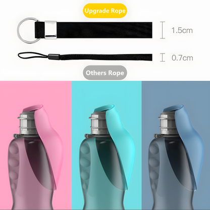 Leakproof Portable Pet Water Bottle - 2-in-1 Travel Drink Bottle & Bowl for Dogs