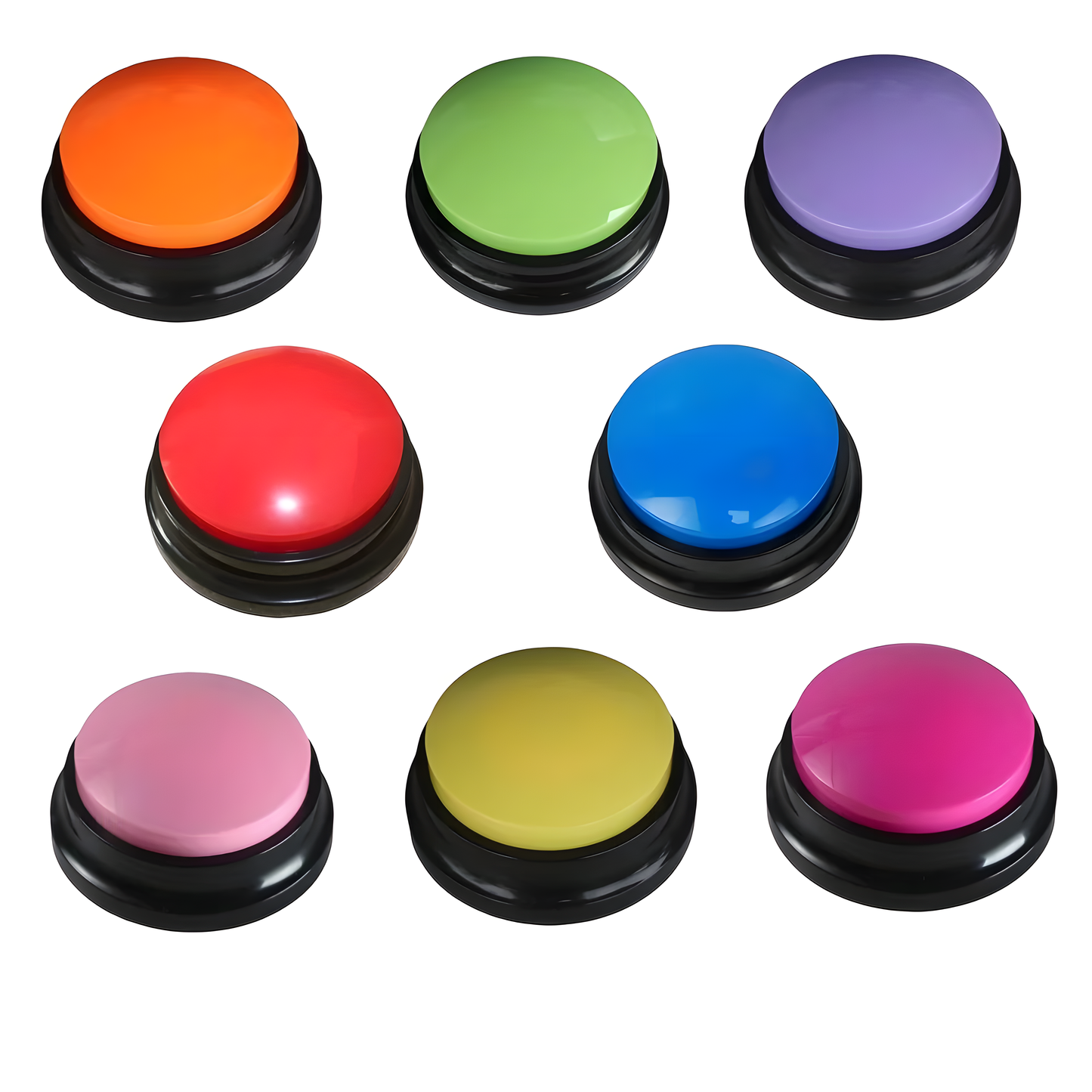 Recordable Pet Training Buzzer Buttons - Talking Buttons for Dogs & Cats