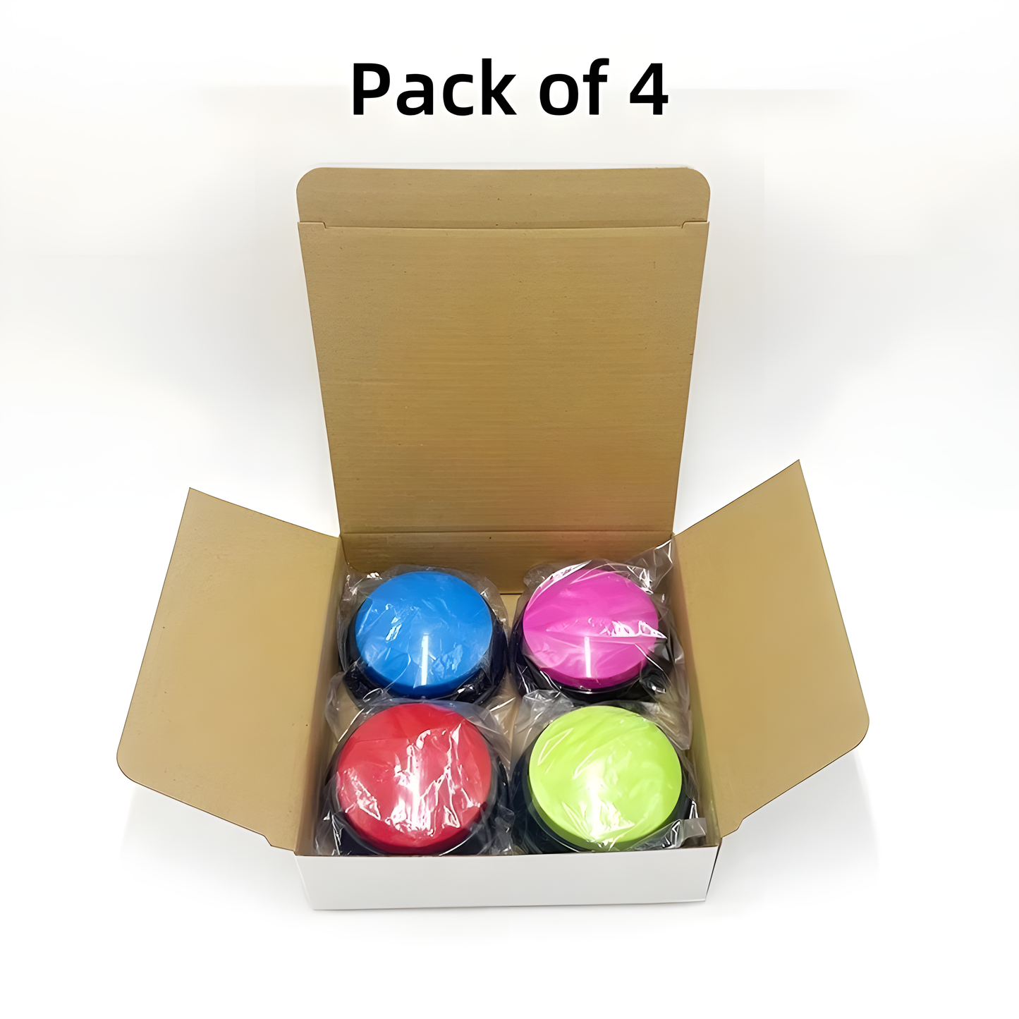 Recordable Pet Training Buzzer Buttons - Talking Buttons for Dogs & Cats