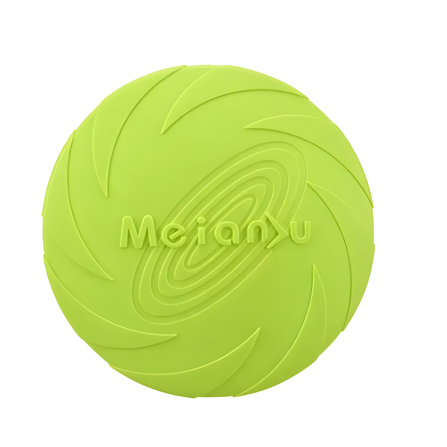 Bite-Resistant Natural Rubber Dog Frisbee - Soft Flexible Flying Disc Toy for Fetch & Outdoor Training